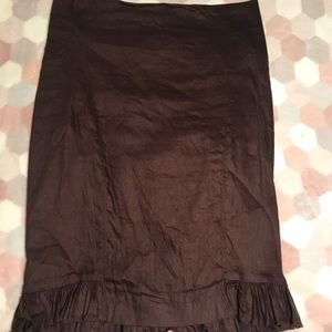 Brown Bebe Pencil Skirt
